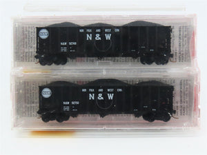 N Scale Micro-Trains MTL 108012 N&W Norfolk & Western 3-Bay Hopper 2-Pack Sealed