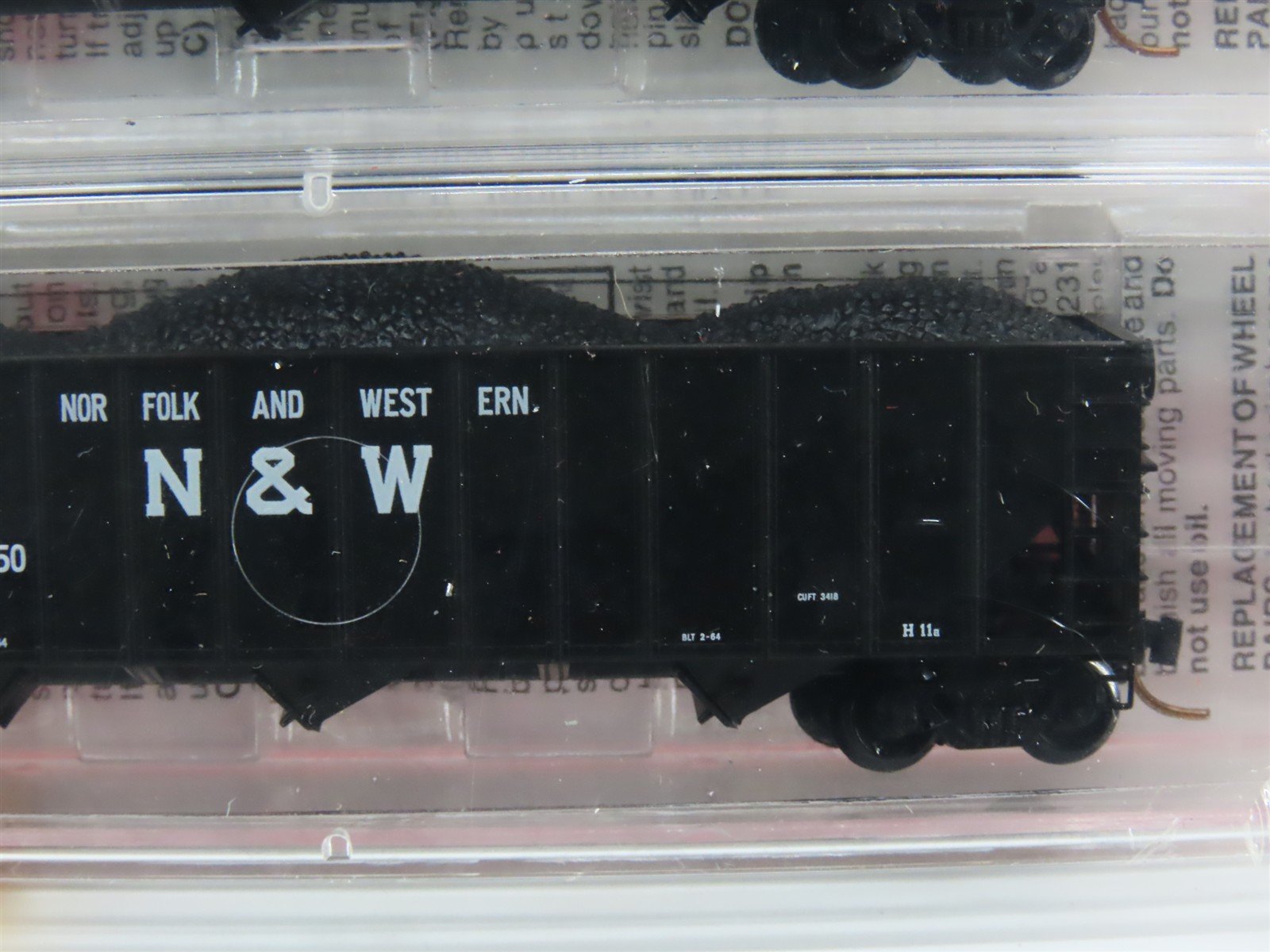 N Scale Micro-Trains MTL 108012 N&W Norfolk & Western 3-Bay Hopper 2-Pack Sealed