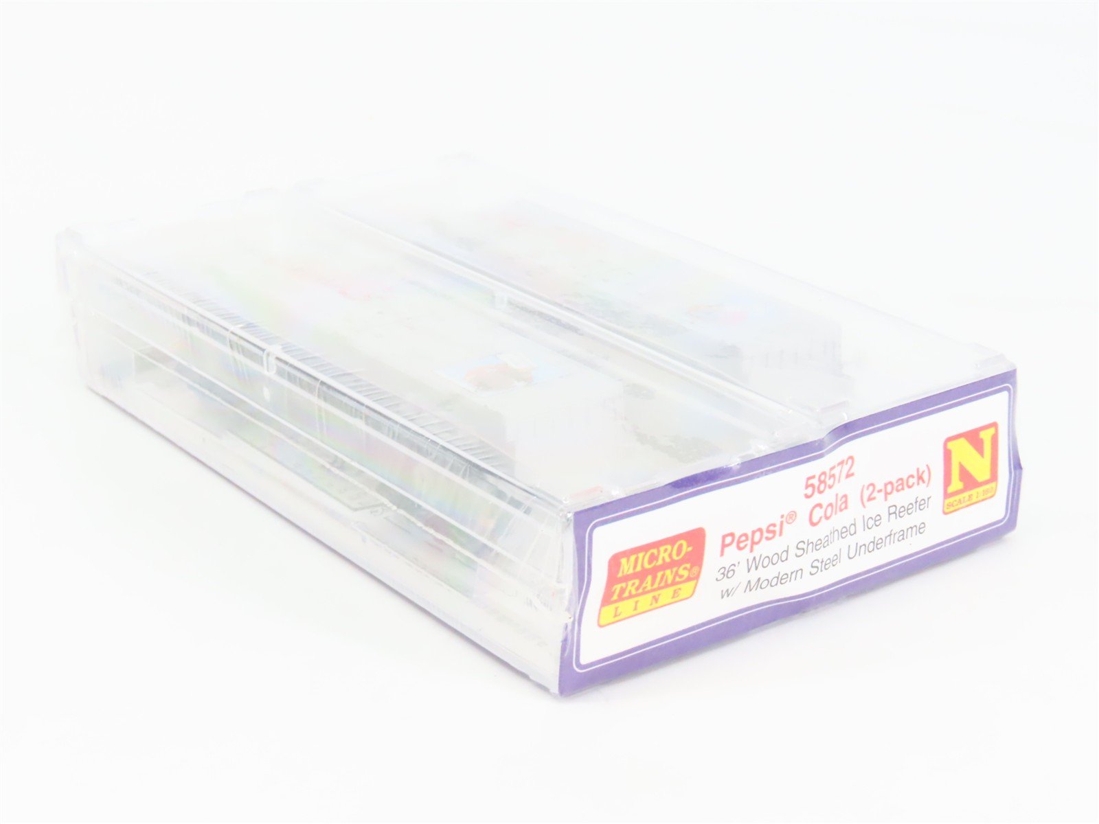 N Scale Micro-Trains MTL 58572 PCEX Pepsi Cola 36' Wood Reefer 2-Pack Sealed
