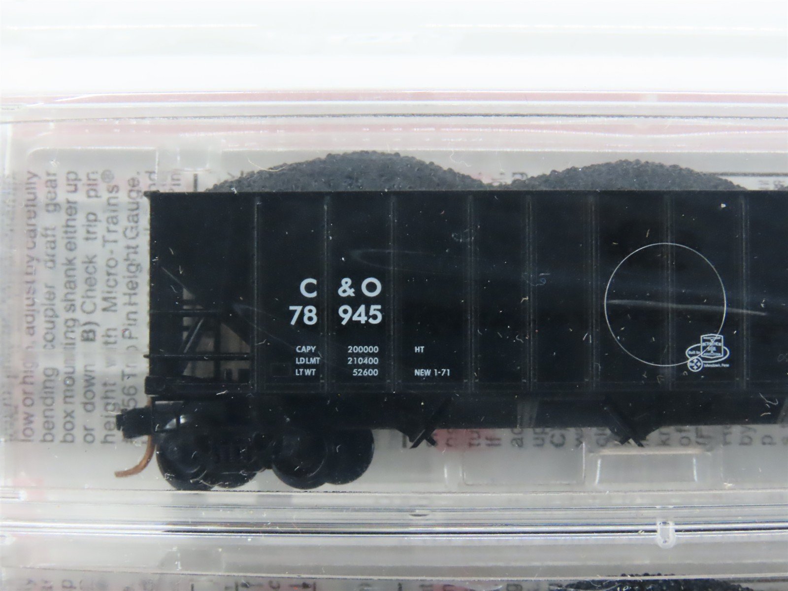 N Micro-Trains MTL 108022 C&O Chesapeake & Ohio 3-Bay Hoppers 2-Pack Sealed