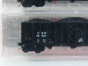 N Micro-Trains MTL 108022 C&O Chesapeake & Ohio 3-Bay Hoppers 2-Pack Sealed