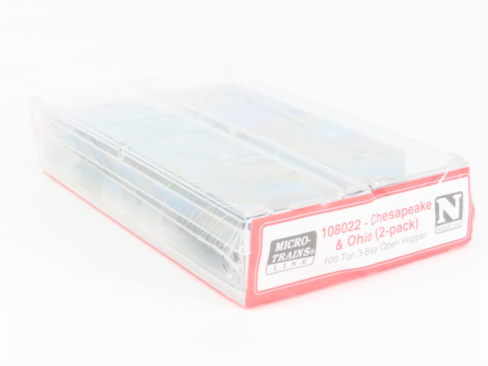 N Micro-Trains MTL 108022 C&O Chesapeake & Ohio 3-Bay Hoppers 2-Pack Sealed