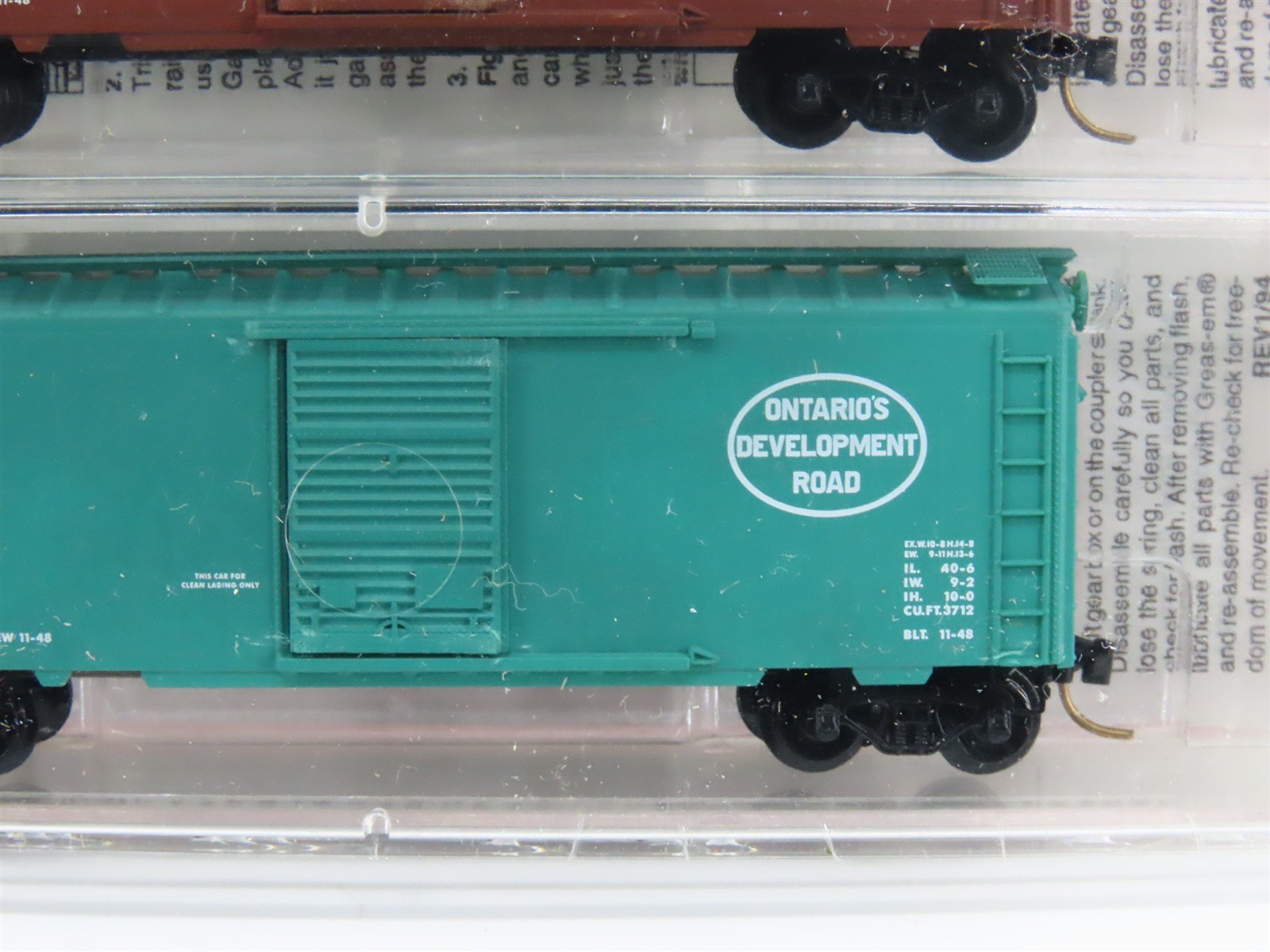 N Scale Micro-Trains MTL 20376-2 ONT Ontario Northland 40' Box Car 2-Pack Sealed