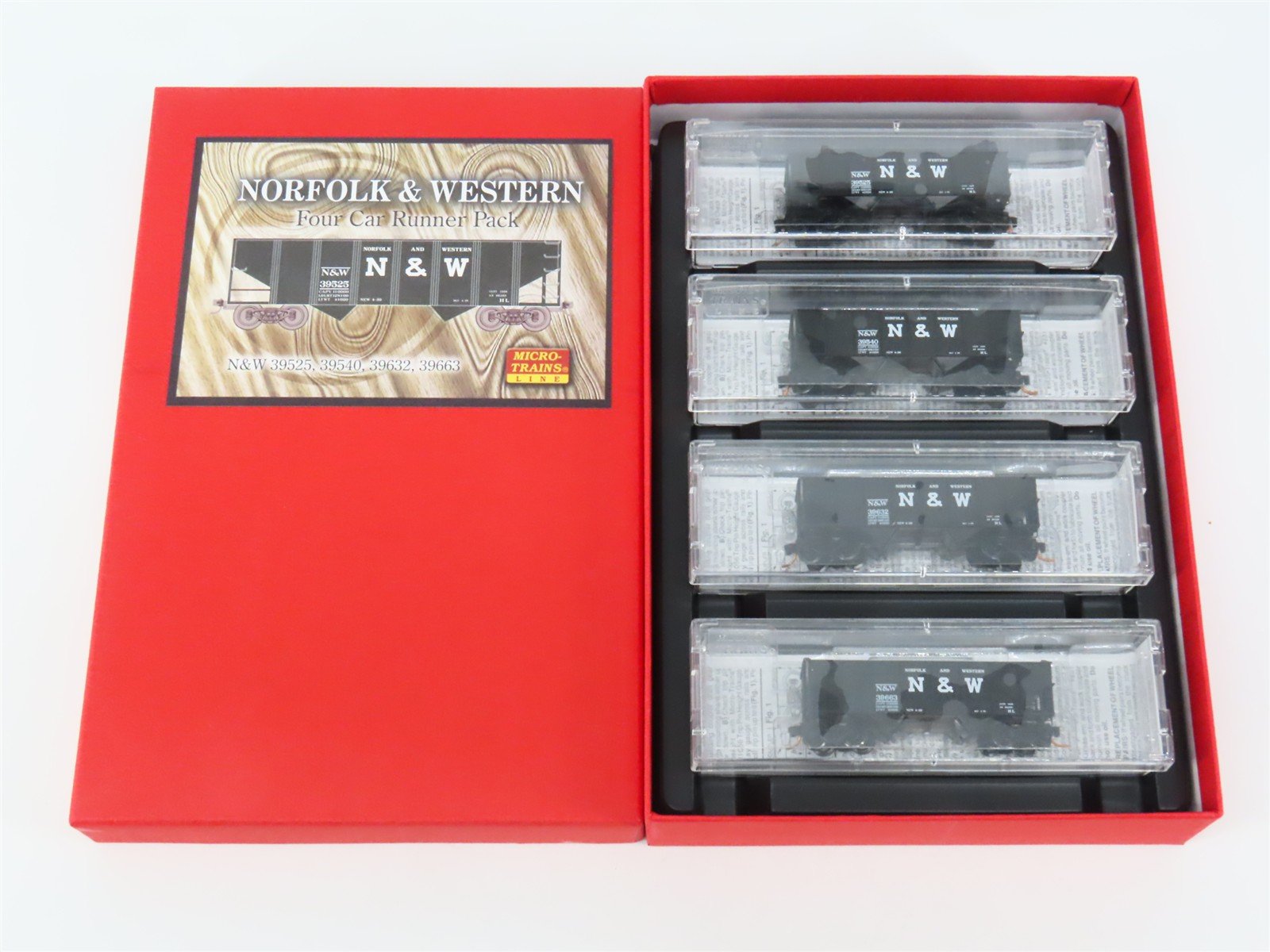 N Micro-Trains MTL 993 00 012 N&W Norfolk & Western Hoppers 4-Car Runner Pack