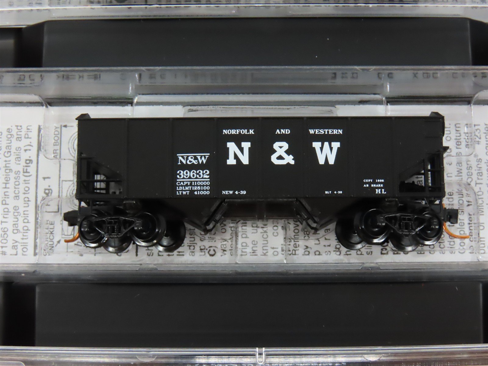 N Micro-Trains MTL 993 00 012 N&W Norfolk & Western Hoppers 4-Car Runner Pack