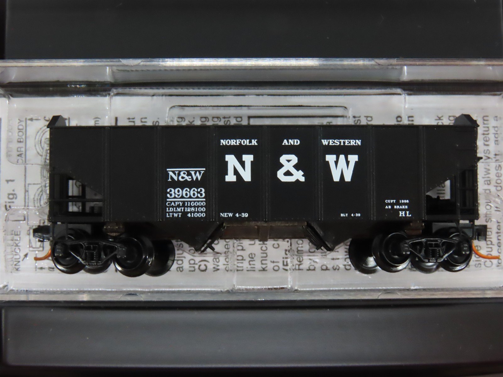 N Micro-Trains MTL 993 00 012 N&W Norfolk & Western Hoppers 4-Car Runner Pack
