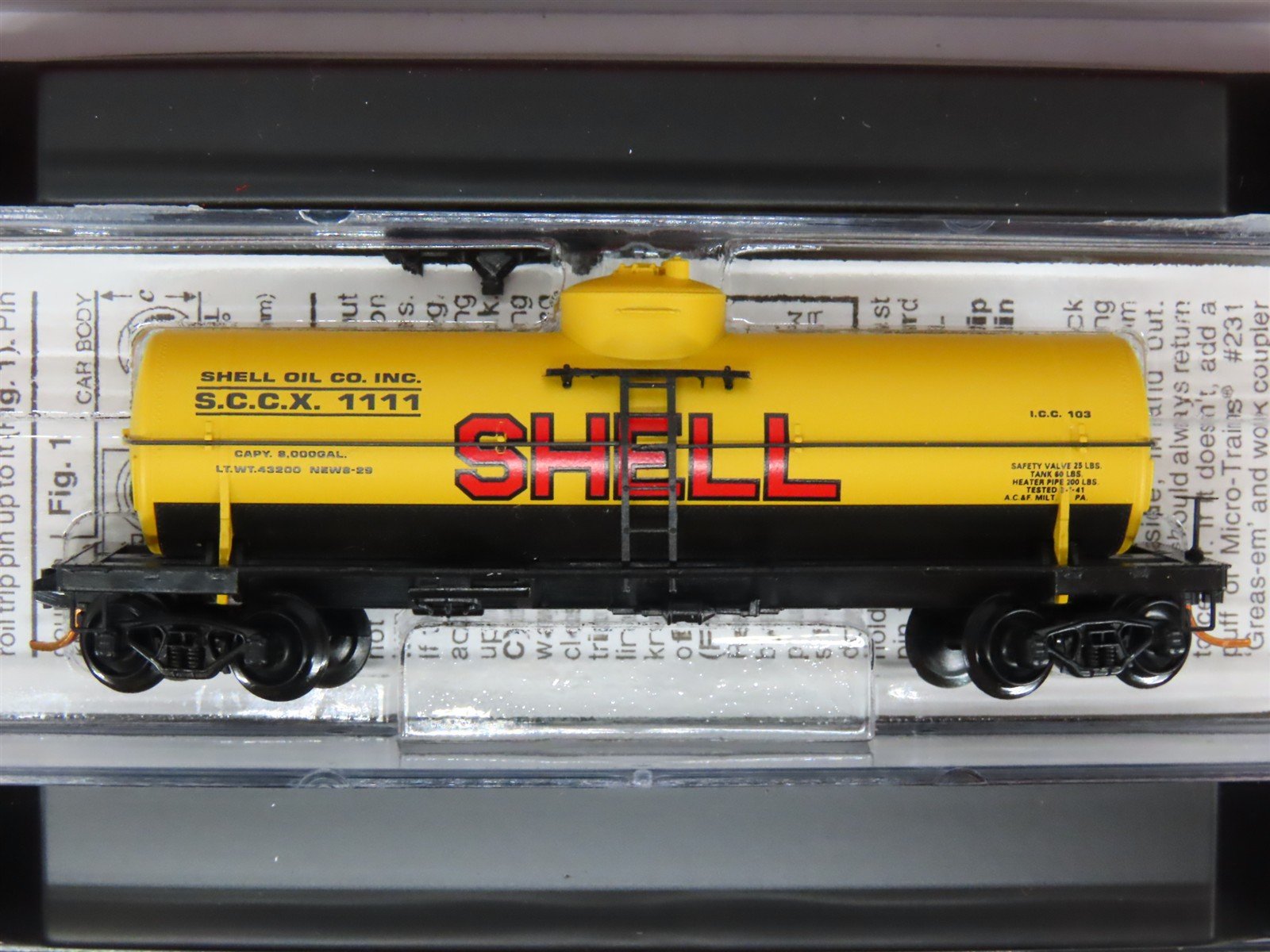 N Scale Micro-Trains MTL 993 00 007 SCCX Shell Oil Tank Car 4-Car Runner Pack