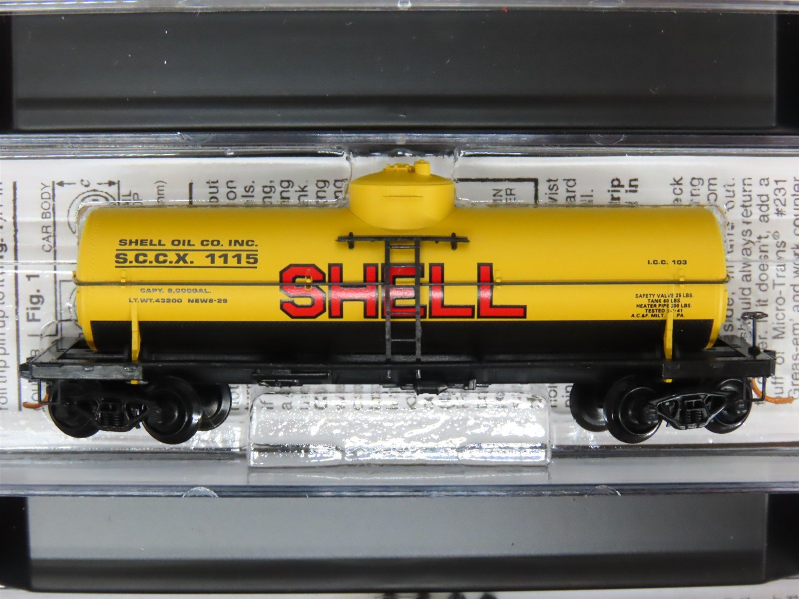 N Scale Micro-Trains MTL 993 00 007 SCCX Shell Oil Tank Car 4-Car Runner Pack