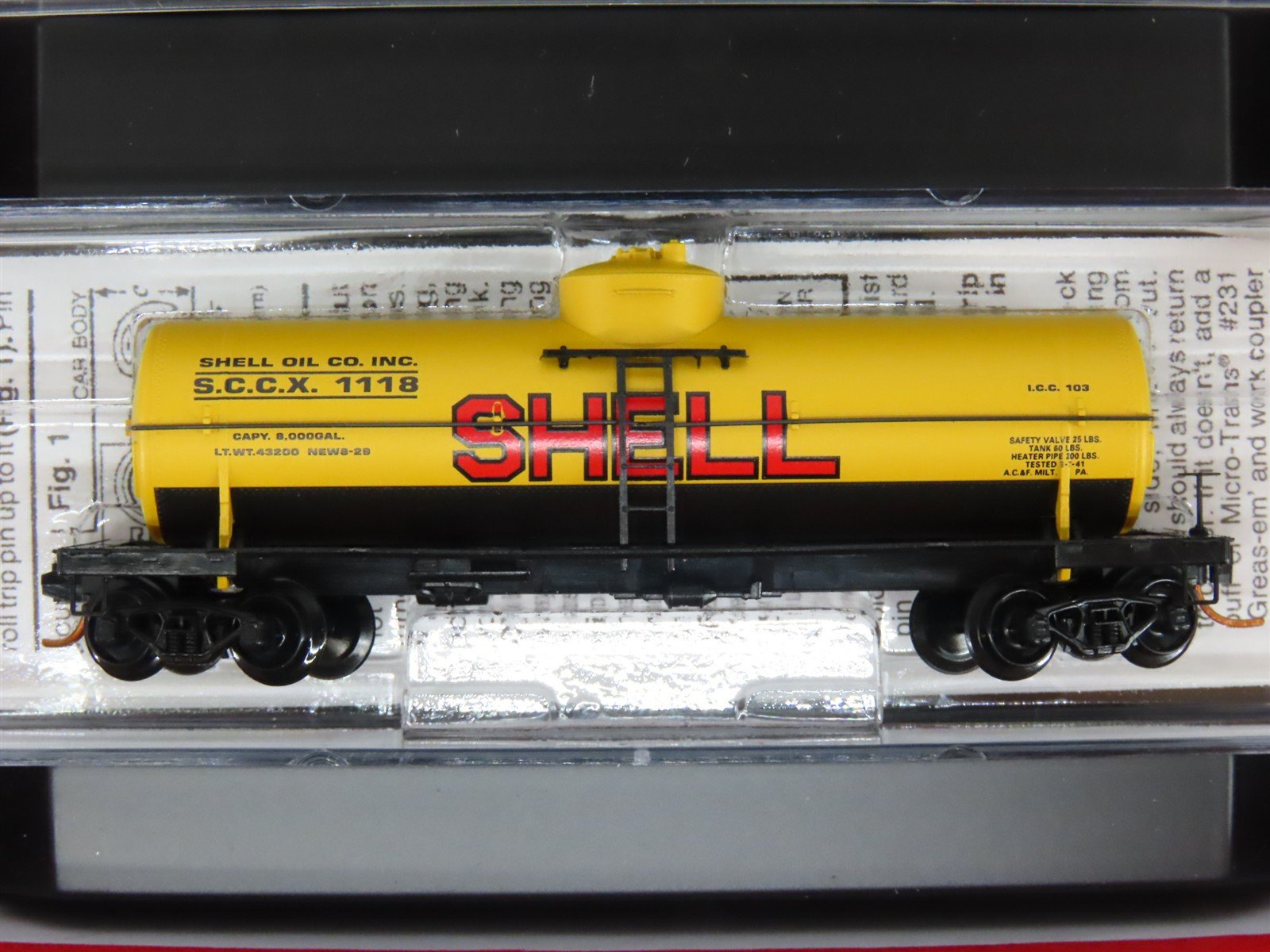 N Scale Micro-Trains MTL 993 00 007 SCCX Shell Oil Tank Car 4-Car Runner Pack
