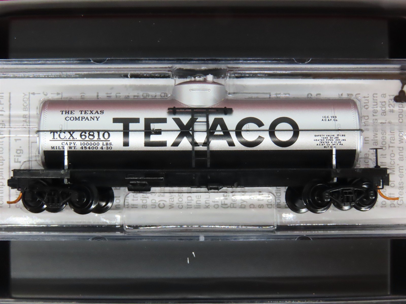 N Scale Micro-Trains MTL 993 00 008 TCX Texaco Tank Car 4-Car Runner Pack