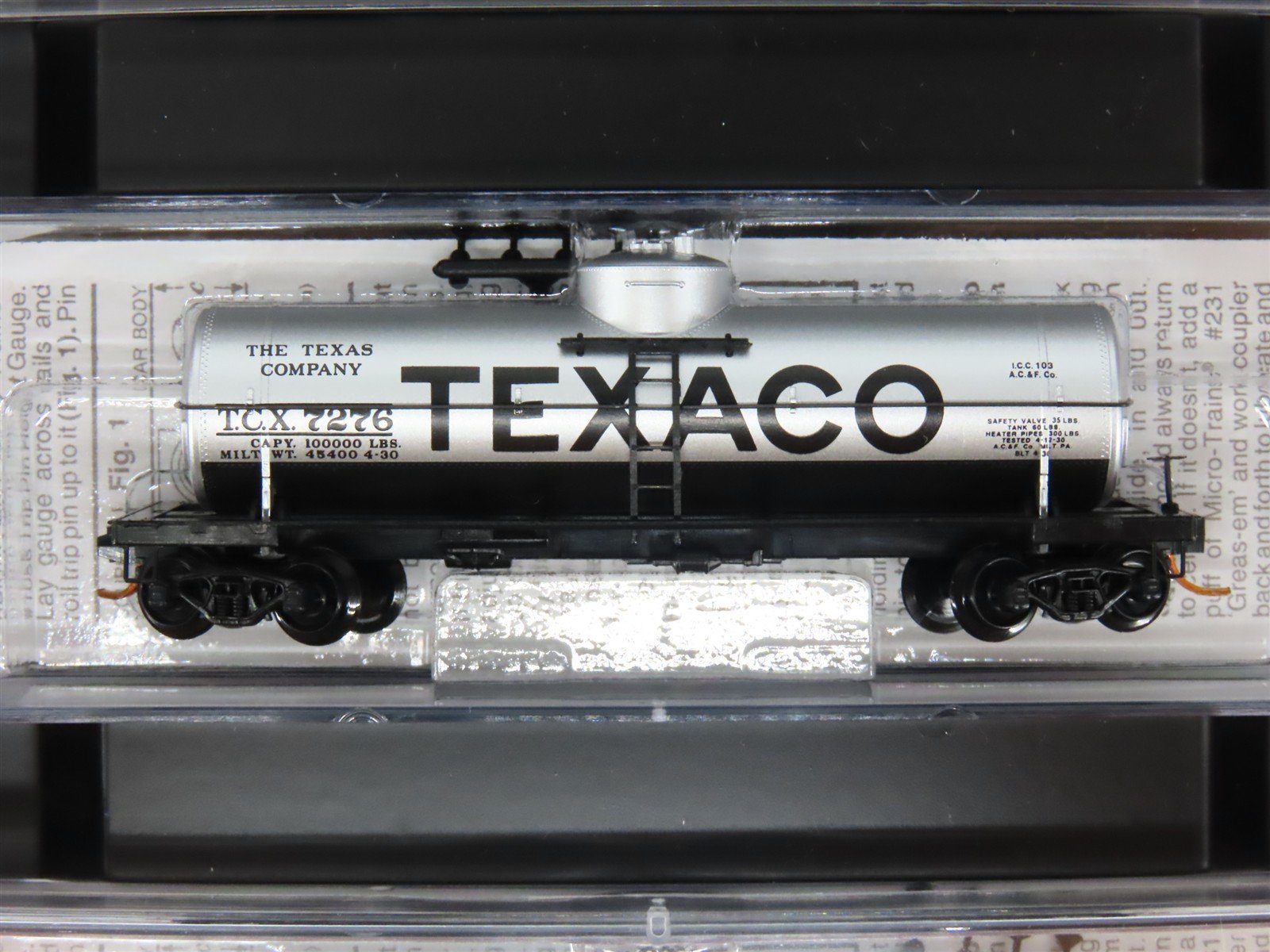 N Scale Micro-Trains MTL 993 00 008 TCX Texaco Tank Car 4-Car Runner Pack