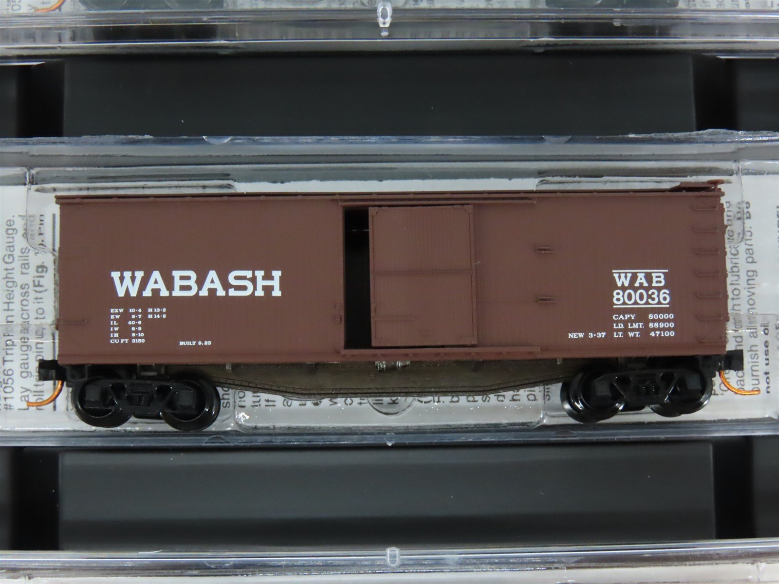 N Scale Micro-Trains MTL 993 00 006 WAB Wabash Box Cars 4-Car Runner Pack