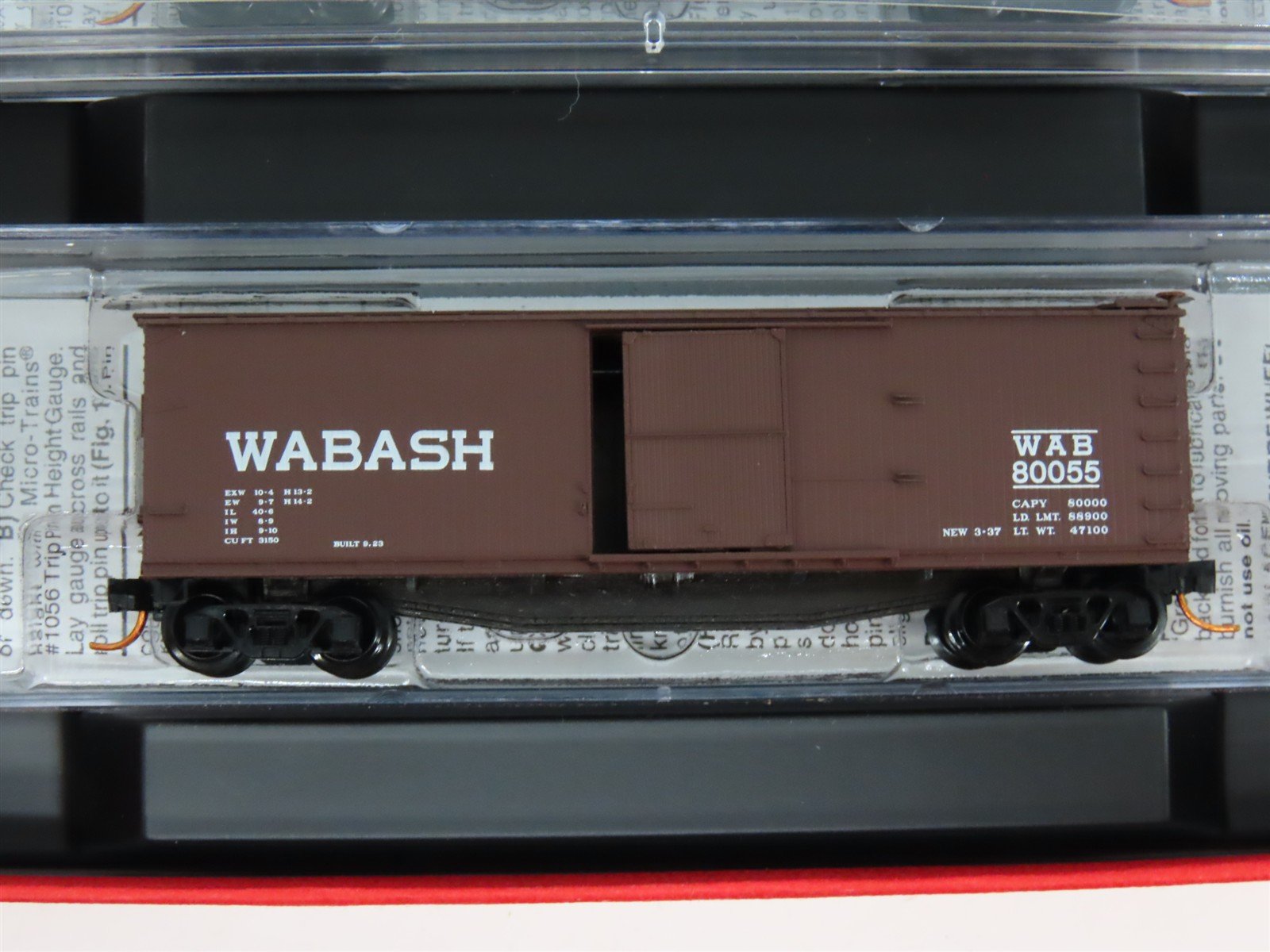N Scale Micro-Trains MTL 993 00 006 WAB Wabash Box Cars 4-Car Runner Pack