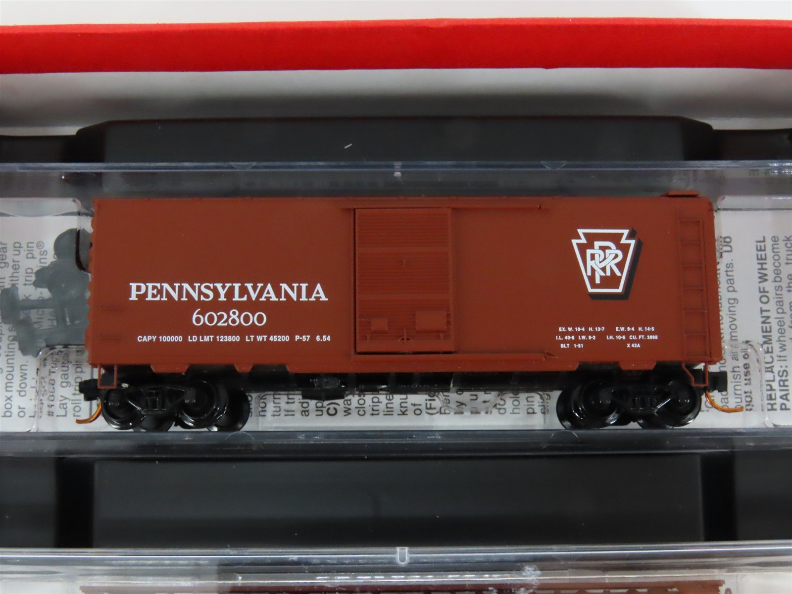 N Scale Micro-Trains MTL 993 00 001 PRR Pennsylvania Box Cars 4-Car Runner Pack