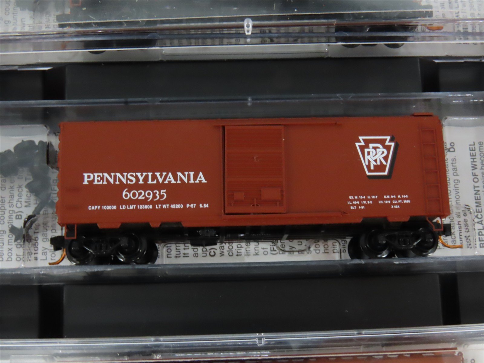 N Scale Micro-Trains MTL 993 00 001 PRR Pennsylvania Box Cars 4-Car Runner Pack