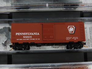 N Scale Micro-Trains MTL 993 00 001 PRR Pennsylvania Box Cars 4-Car Runner Pack