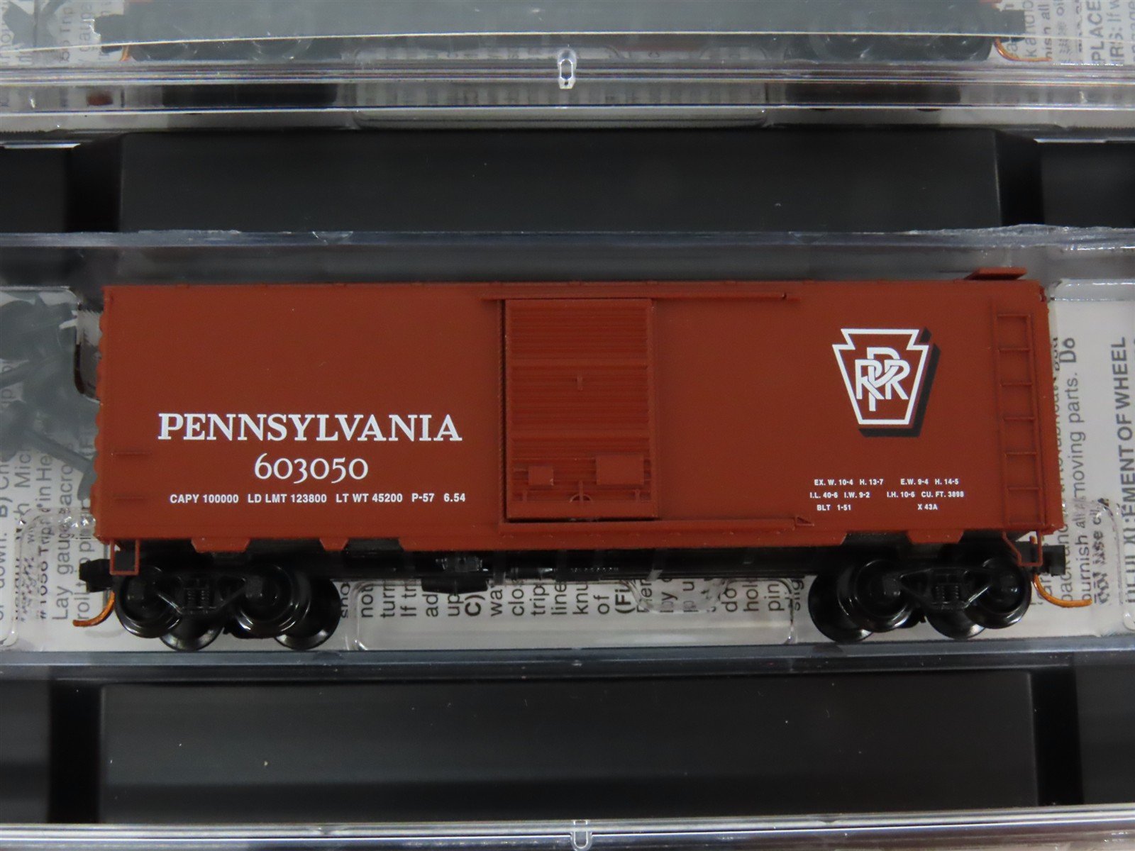 N Scale Micro-Trains MTL 993 00 001 PRR Pennsylvania Box Cars 4-Car Runner Pack
