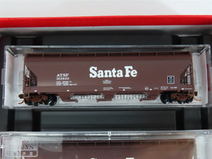 N Micro-Trains MTL 993 00 020 ATSF Santa Fe 3-Bay Hoppers 4-Car Runner Pack