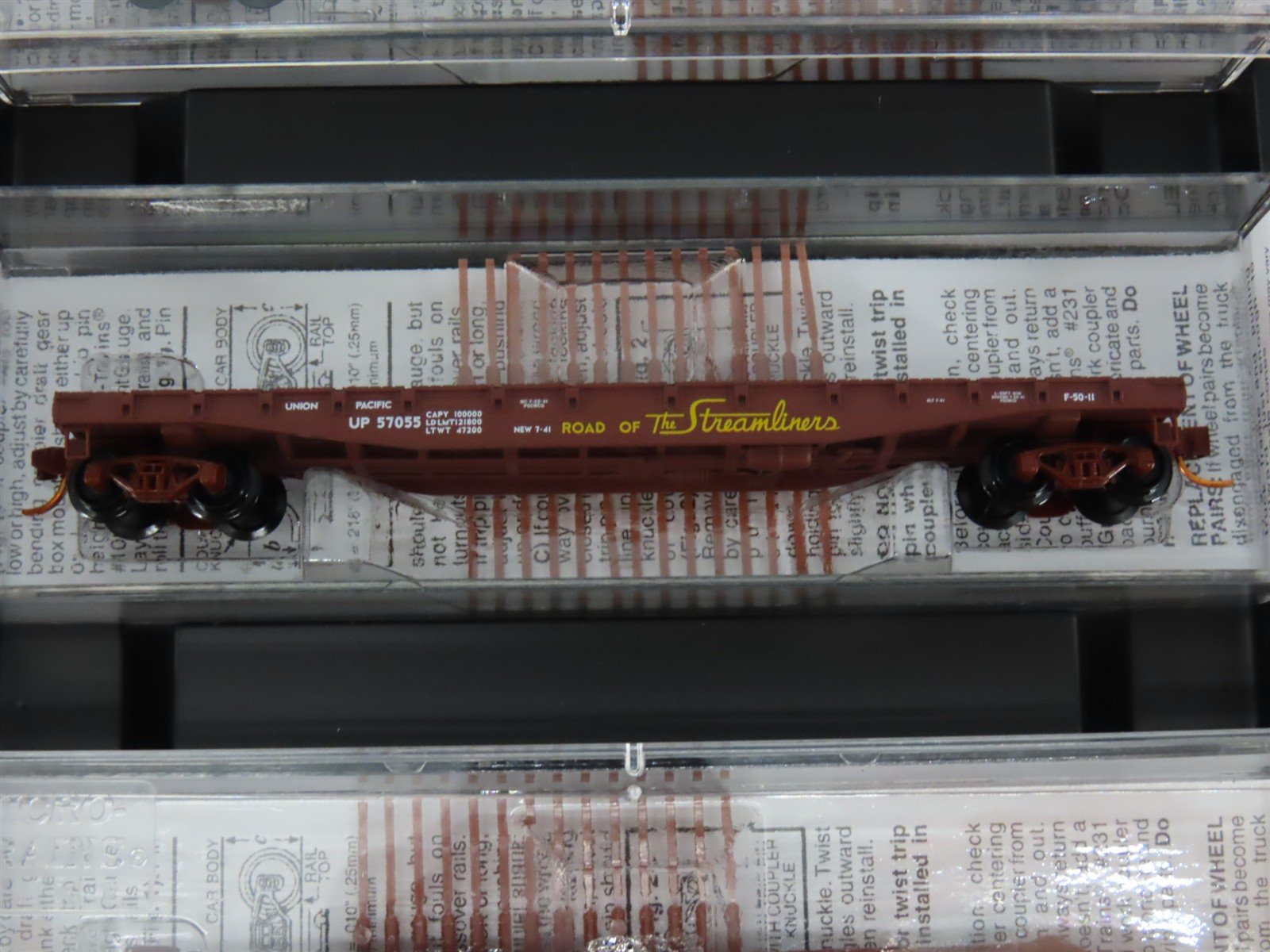 N Scale Micro-Trains MTL 993 00 010 UP Union Pacific Flat Cars 4-Car Runner Pack