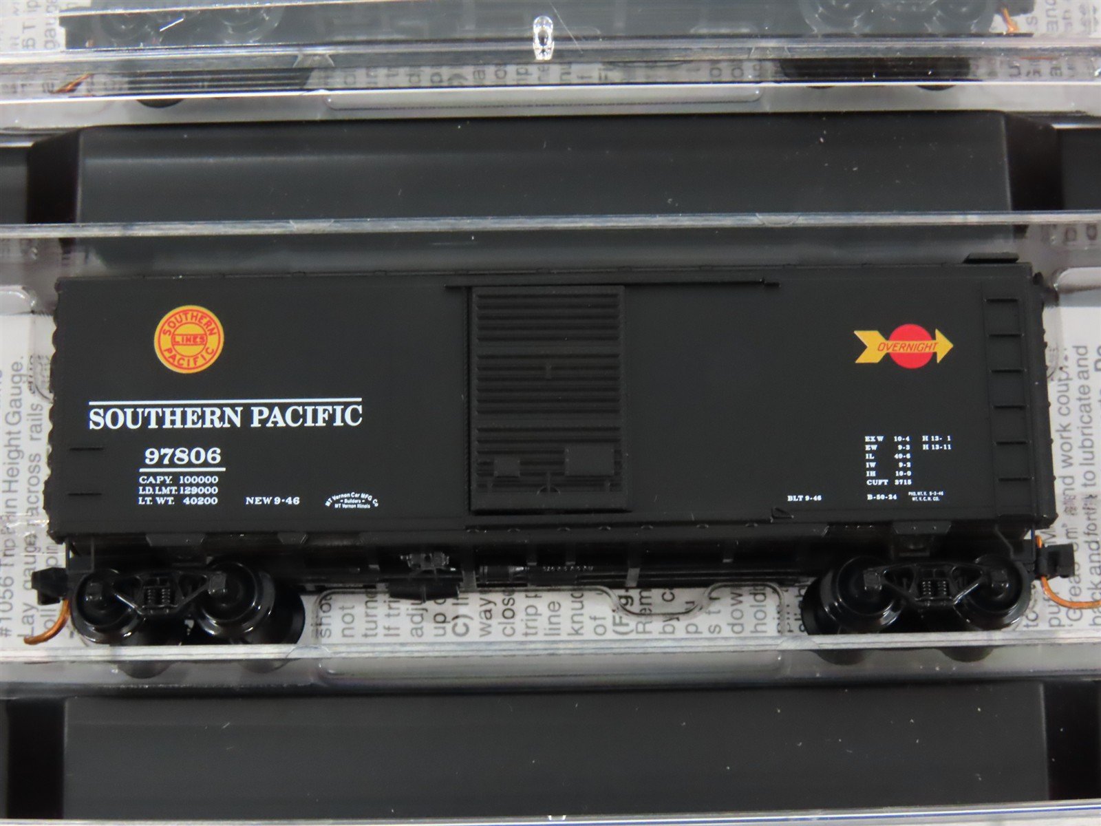 N Micro-Trains MTL 993 00 016 SP Southern Pacific Box Cars 4-Car Runner Pack