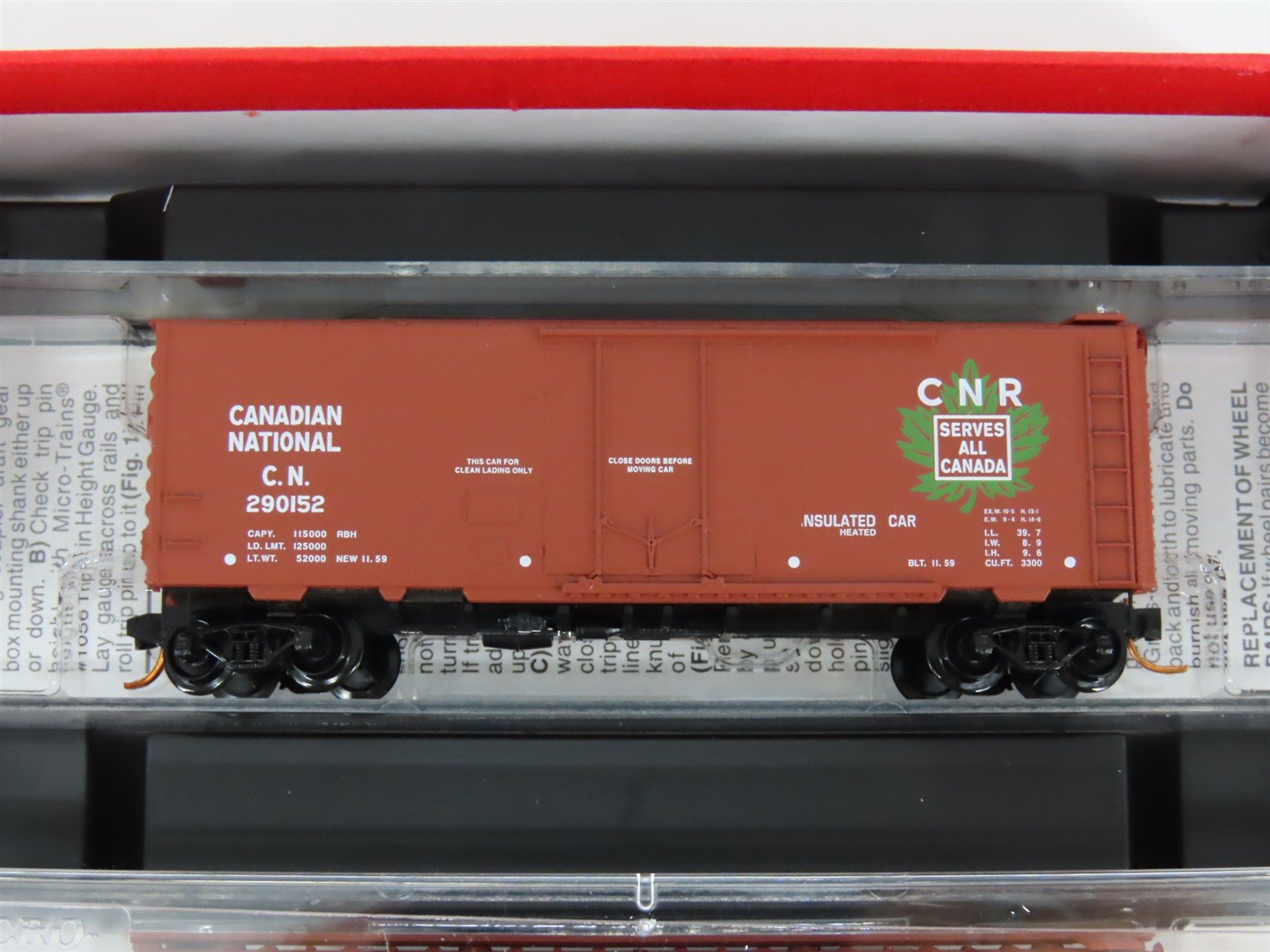 N Micro-Trains MTL 993 00 011 CN Canadian National Box Cars 4-Car Runner Pack