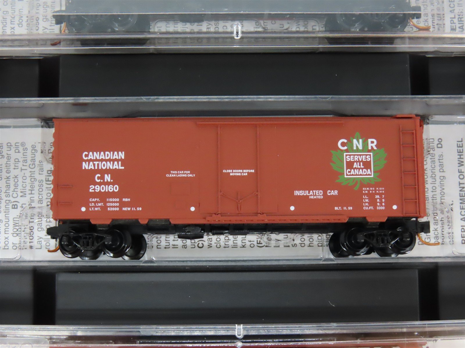 N Micro-Trains MTL 993 00 011 CN Canadian National Box Cars 4-Car Runner Pack