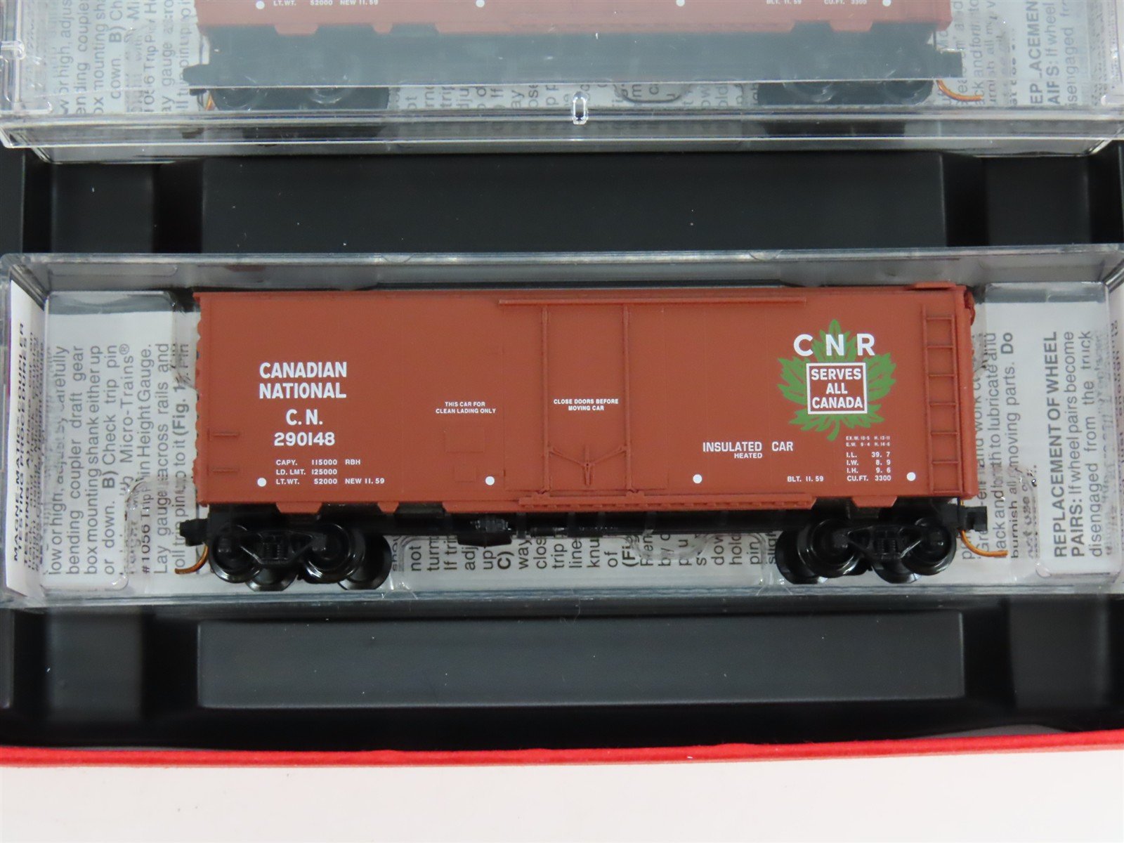 N Micro-Trains MTL 993 00 011 CN Canadian National Box Cars 4-Car Runner Pack