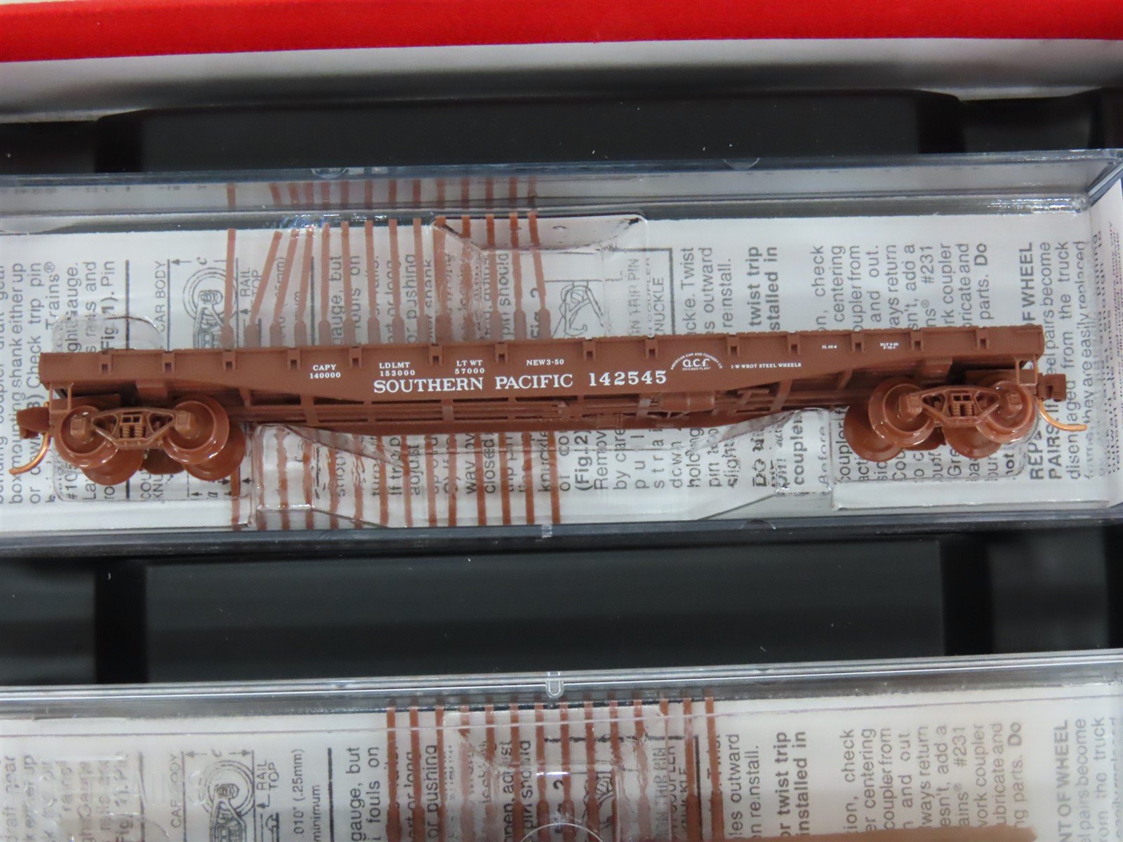 N Micro-Trains MTL 993 00 009 SP Southern Pacific Flat Car 4-Car Runner Pack