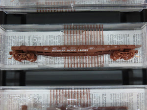 N Micro-Trains MTL 993 00 009 SP Southern Pacific Flat Car 4-Car Runner Pack