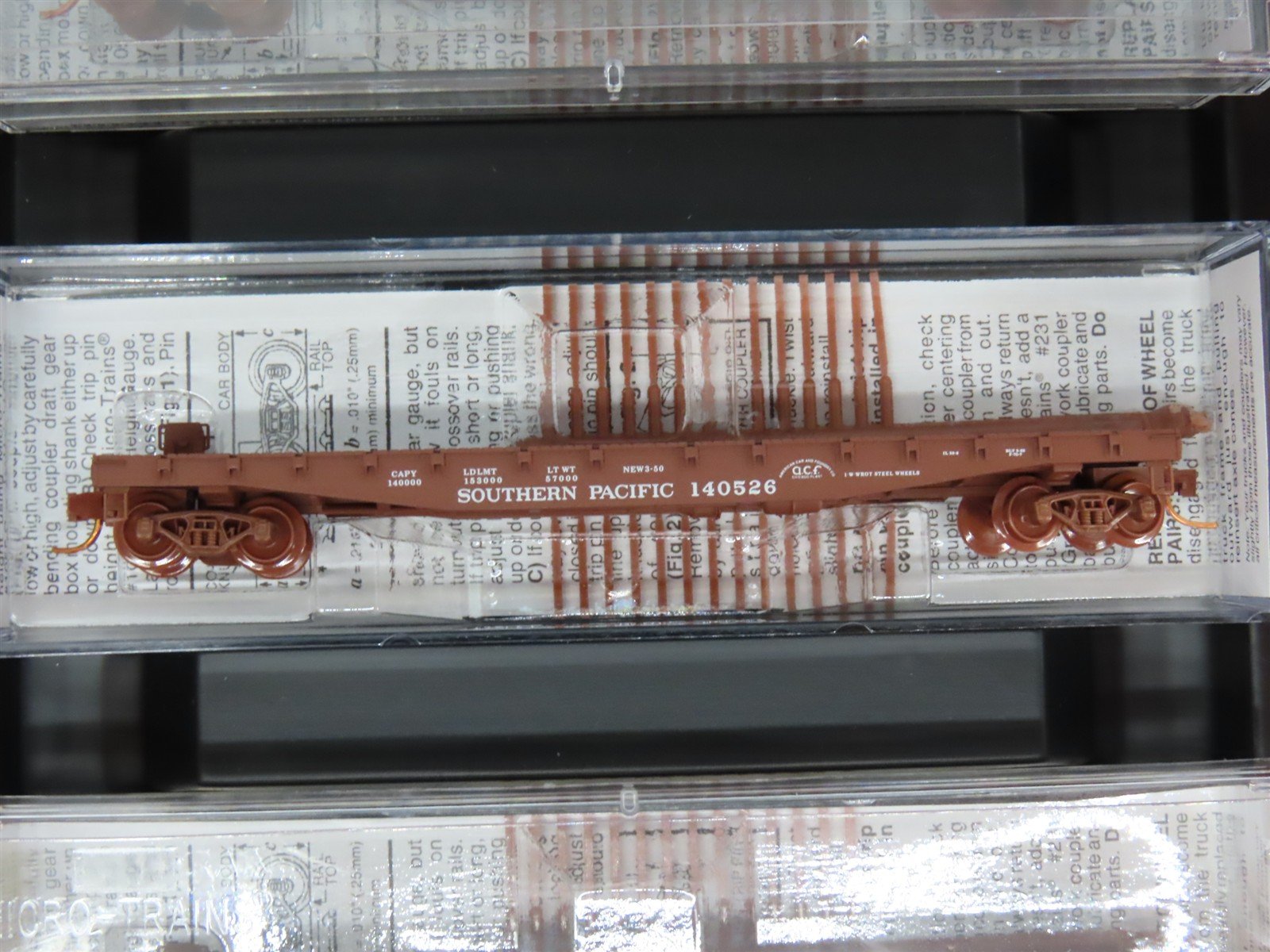 N Micro-Trains MTL 993 00 009 SP Southern Pacific Flat Car 4-Car Runner Pack