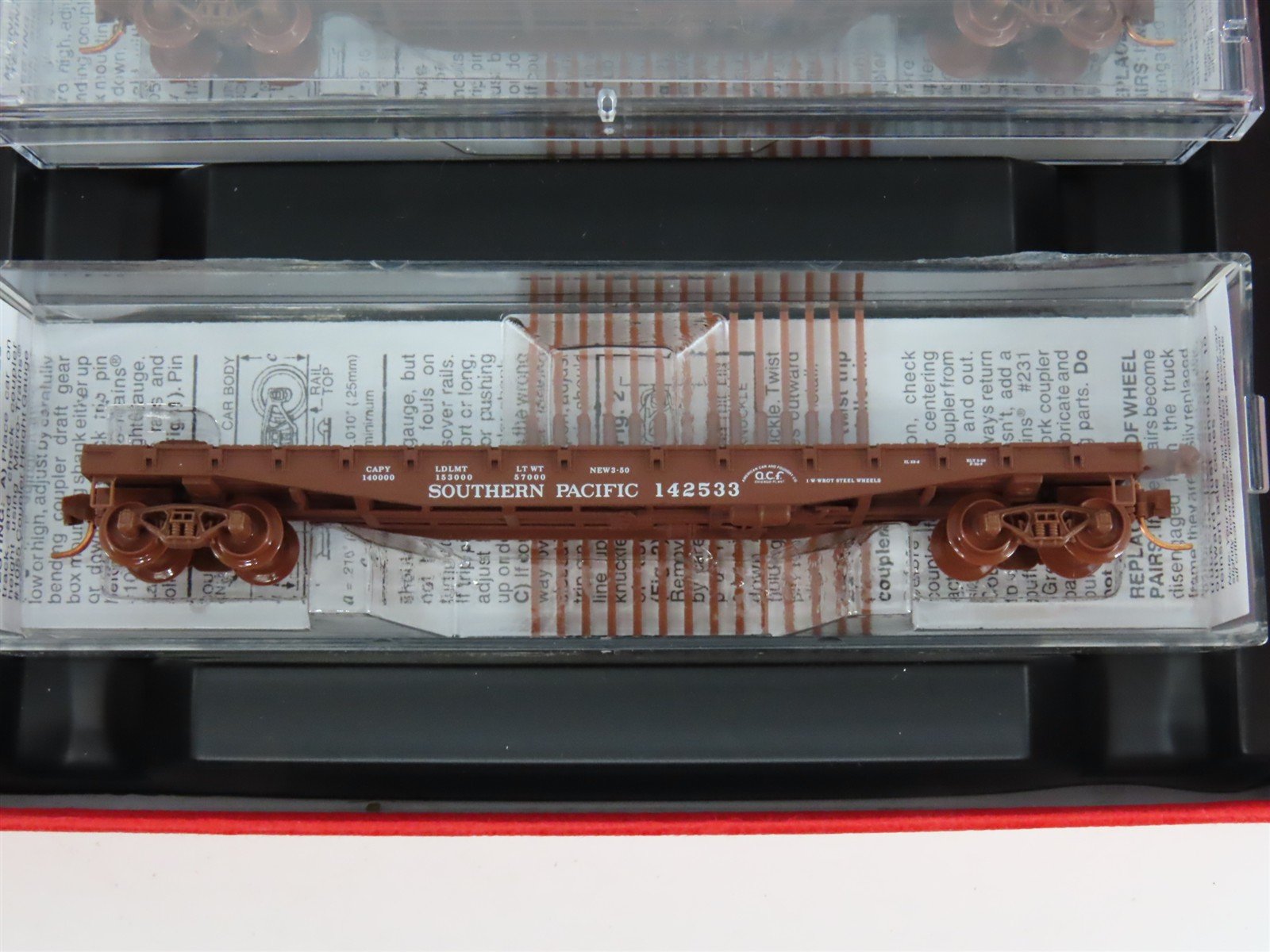 N Micro-Trains MTL 993 00 009 SP Southern Pacific Flat Car 4-Car Runner Pack