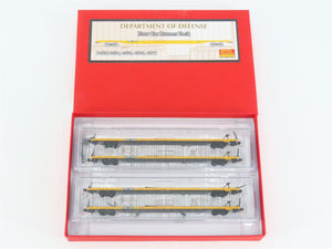 N Micro-Trains MTL 993 00 013 DODX Department of Defense Flat Cars 4-Car Pack
