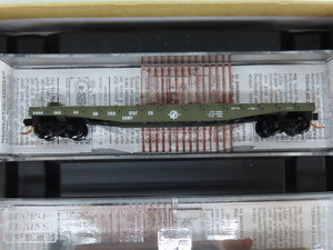 N Scale Micro-Trains MTL 993 00 014 USAX US Army Flat Cars 4-Car Runner Pack