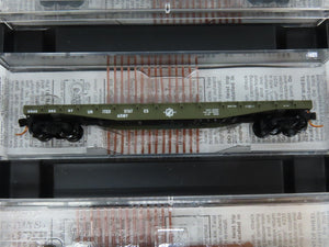 N Scale Micro-Trains MTL 993 00 014 USAX US Army Flat Cars 4-Car Runner Pack