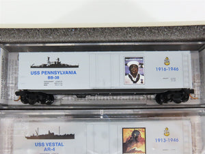 N Scale Micro-Trains MTL 993 21 060 Battleship Row Pearl Harbor Box Car Set of 7