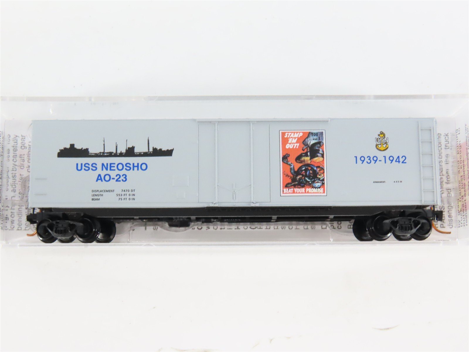 N Scale Micro-Trains MTL 993 21 060 Battleship Row Pearl Harbor Box Car Set of 7