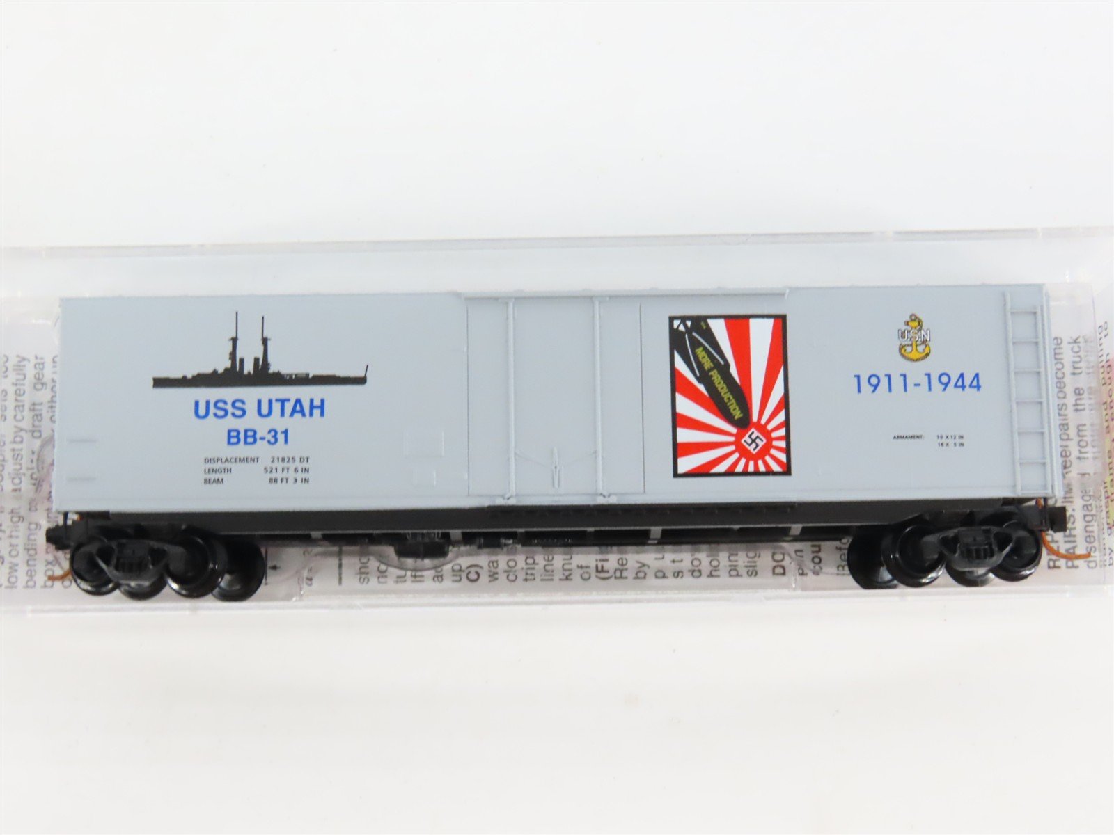 N Scale Micro-Trains MTL 993 21 060 Battleship Row Pearl Harbor Box Car Set of 7