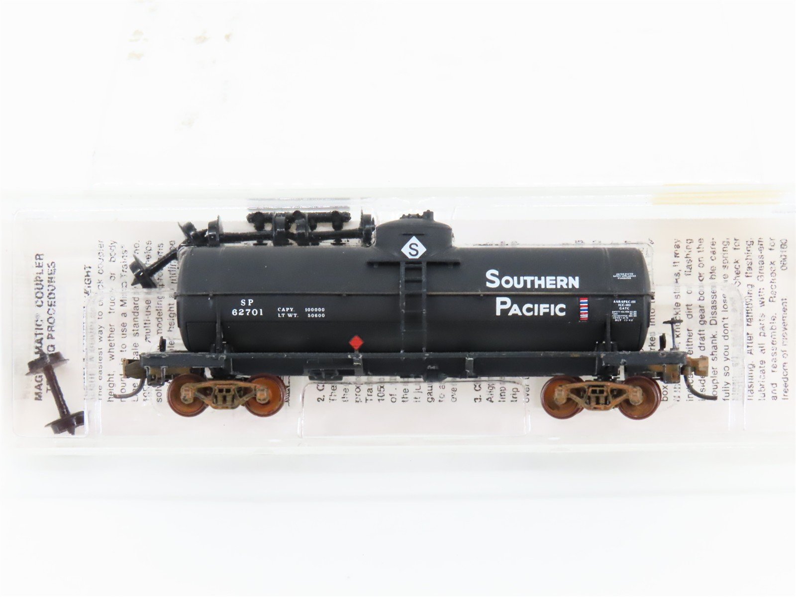 N Scale Micro-Trains MTL 65330 SP Railway 39' Single Dome Tankcar #62701 Custom