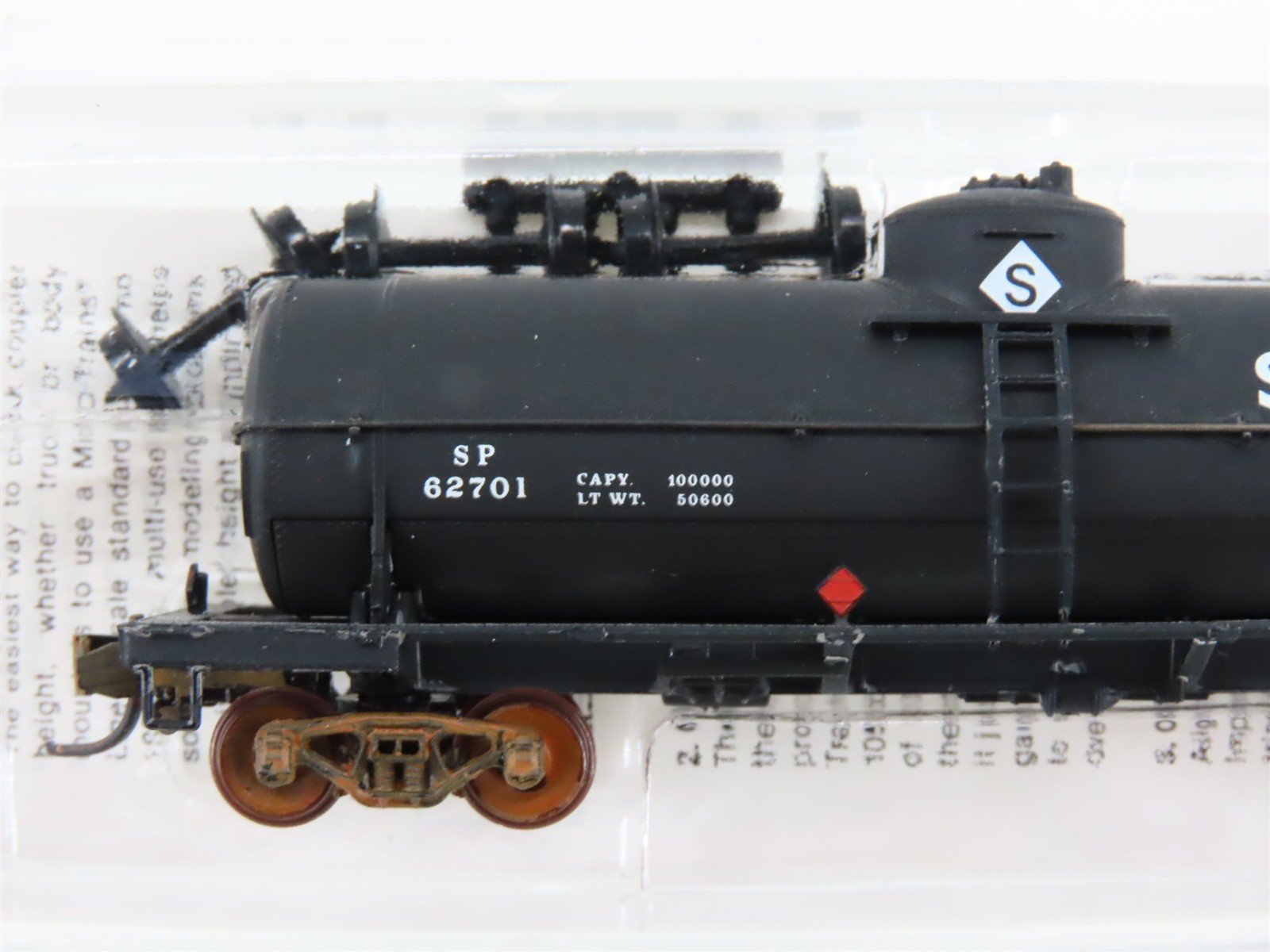 N Scale Micro-Trains MTL 65330 SP Railway 39' Single Dome Tankcar #62701 Custom