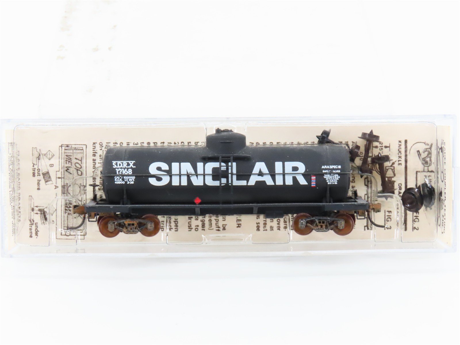 N Kadee Micro-Trains MTL 65140 SDRX Sinclair Single Dome Tankcar #12168 Custom
