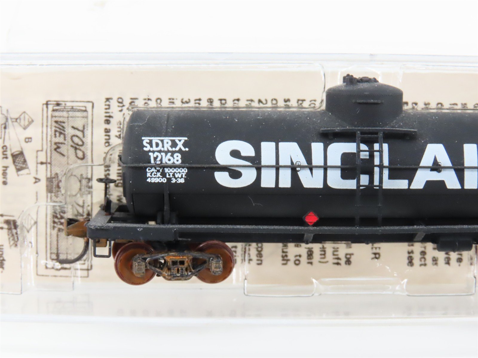 N Kadee Micro-Trains MTL 65140 SDRX Sinclair Single Dome Tankcar #12168 Custom