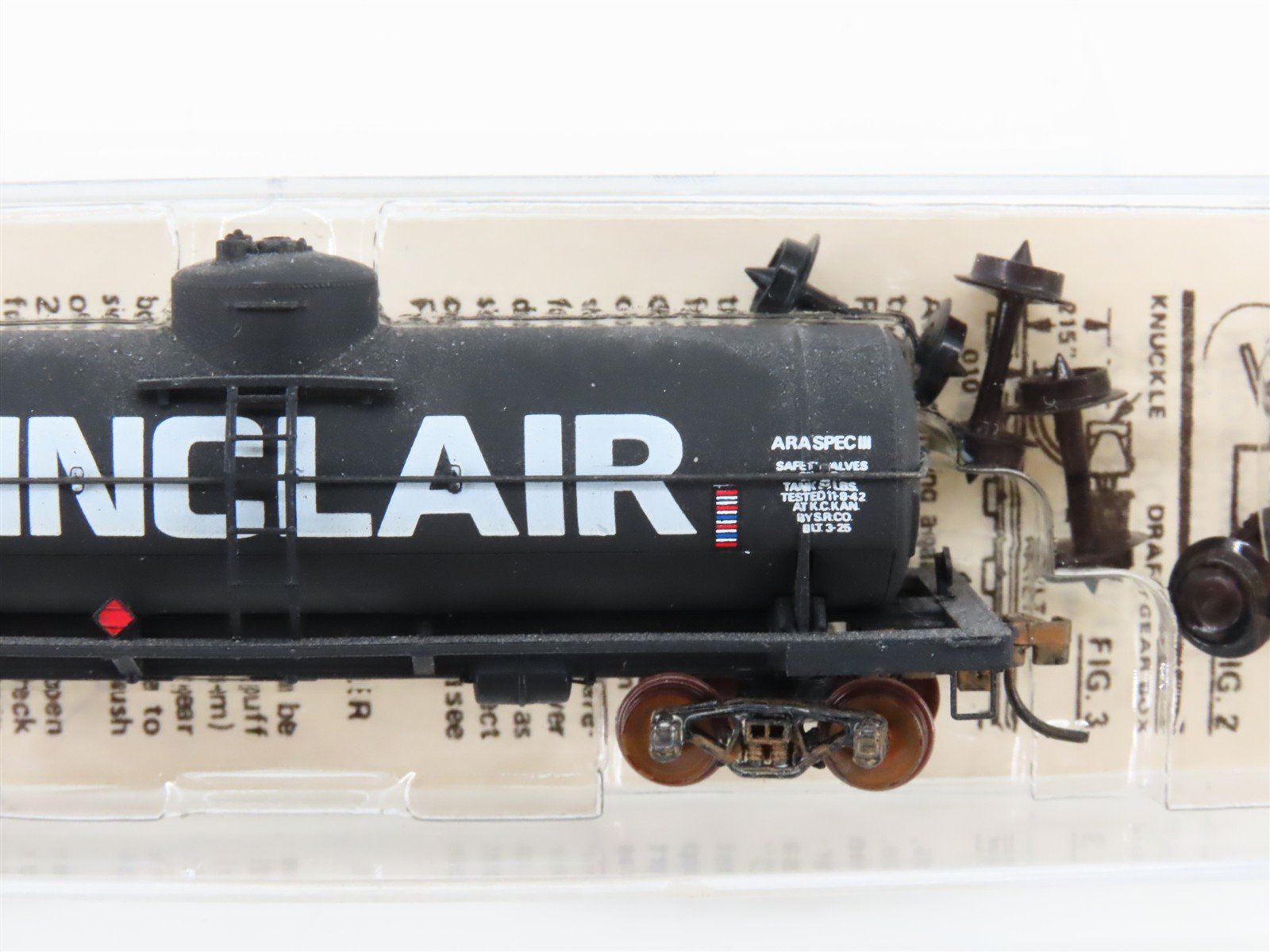 N Kadee Micro-Trains MTL 65140 SDRX Sinclair Single Dome Tankcar #12168 Custom