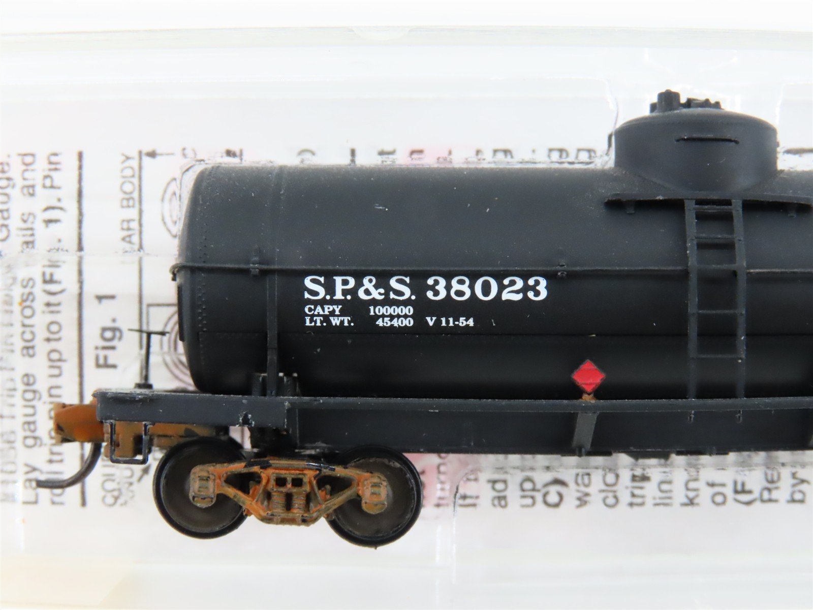 N Scale Micro-Trains MTL 65470 SP&S Railway Single Dome Tankcar #38023 Custom