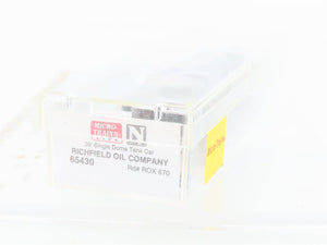 N Scale Micro-Trains MTL 65430 ROX Richfield Single Dome Tankcar #670 Custom