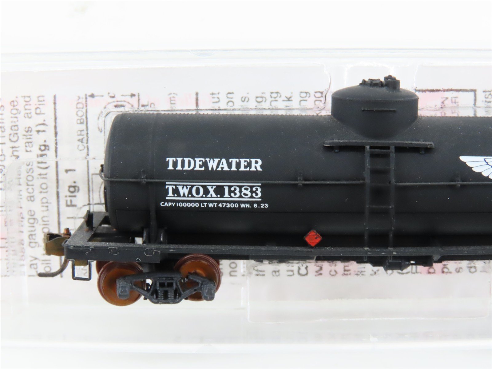 N Scale Micro-Trains MTL 65480 TWOX Tidewater Single Dome Tankcar #1383 Custom