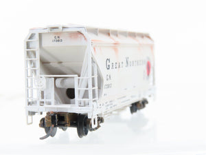 N Micro-Trains MTL 92170 GN Great Northern 2-Bay Covered Hopper #173813 Custom
