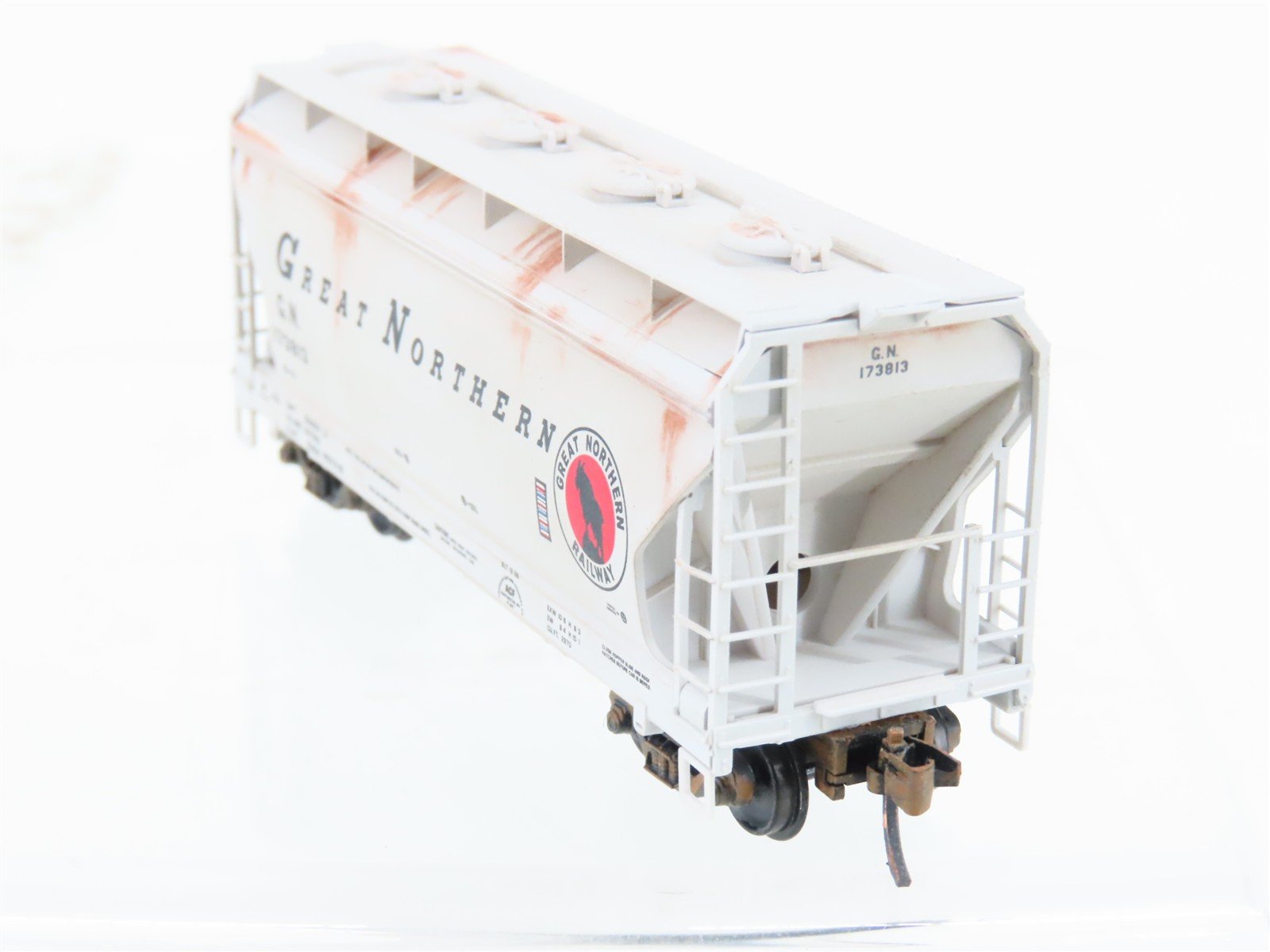 N Micro-Trains MTL 92170 GN Great Northern 2-Bay Covered Hopper #173813 Custom