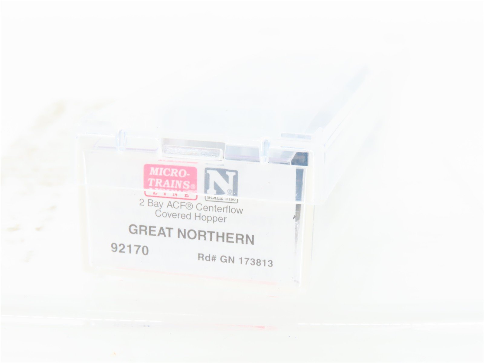 N Micro-Trains MTL 92170 GN Great Northern 2-Bay Covered Hopper #173813 Custom