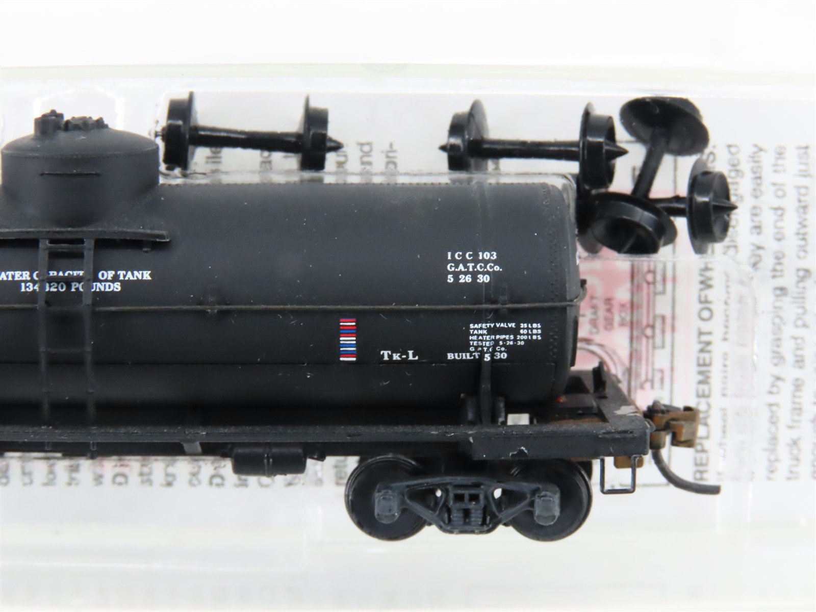 N Scale Micro-Trains MTL 65010 ATSF Santa Fe Single Dome Tankcar #100823 Custom