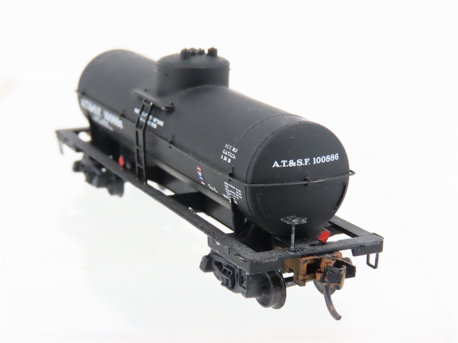 N Scale Micro-Trains MTL 65010 ATSF Santa Fe Single Dome Tankcar #100823 Custom